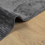 Tappeto IZA a Pelo Corto Aspetto Scandinavo antracite 80x150 cm