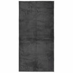 Tappeto IZA a Pelo Corto Aspetto Scandinavo antracite 100x200cm