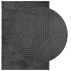 Tappeto IZA a Pelo Corto Aspetto Scandinavo antracite 140x200cm