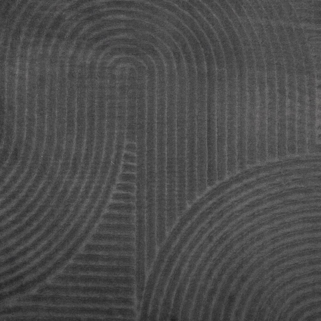 Tappeto IZA a Pelo Corto Aspetto Scandinavo antracite 160x230cm