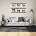Tappeto IZA a Pelo Corto Aspetto Scandinavo antracite 160x230cm