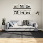 Tappeto IZA a Pelo Corto Aspetto Scandinavo antracite 160x230cm