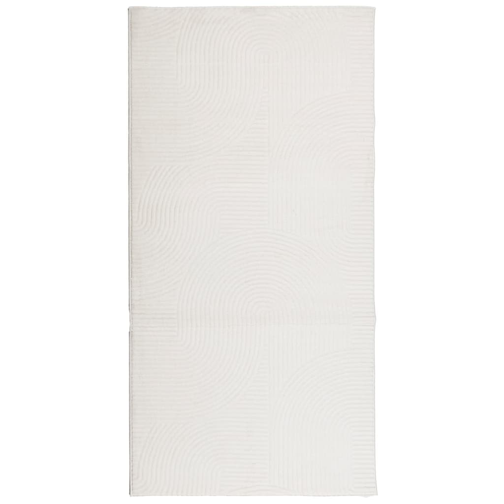 Tappeto IZA a Pelo Corto Aspetto Scandinavo Crema 100x200 cm