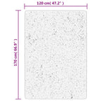 Tappeto IZA a Pelo Corto Aspetto Scandinavo Crema 120x170 cm