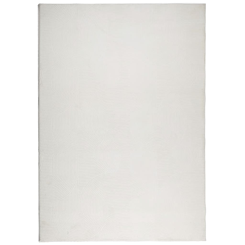 Tappeto IZA a Pelo Corto Aspetto Scandinavo Crema 160x230 cm