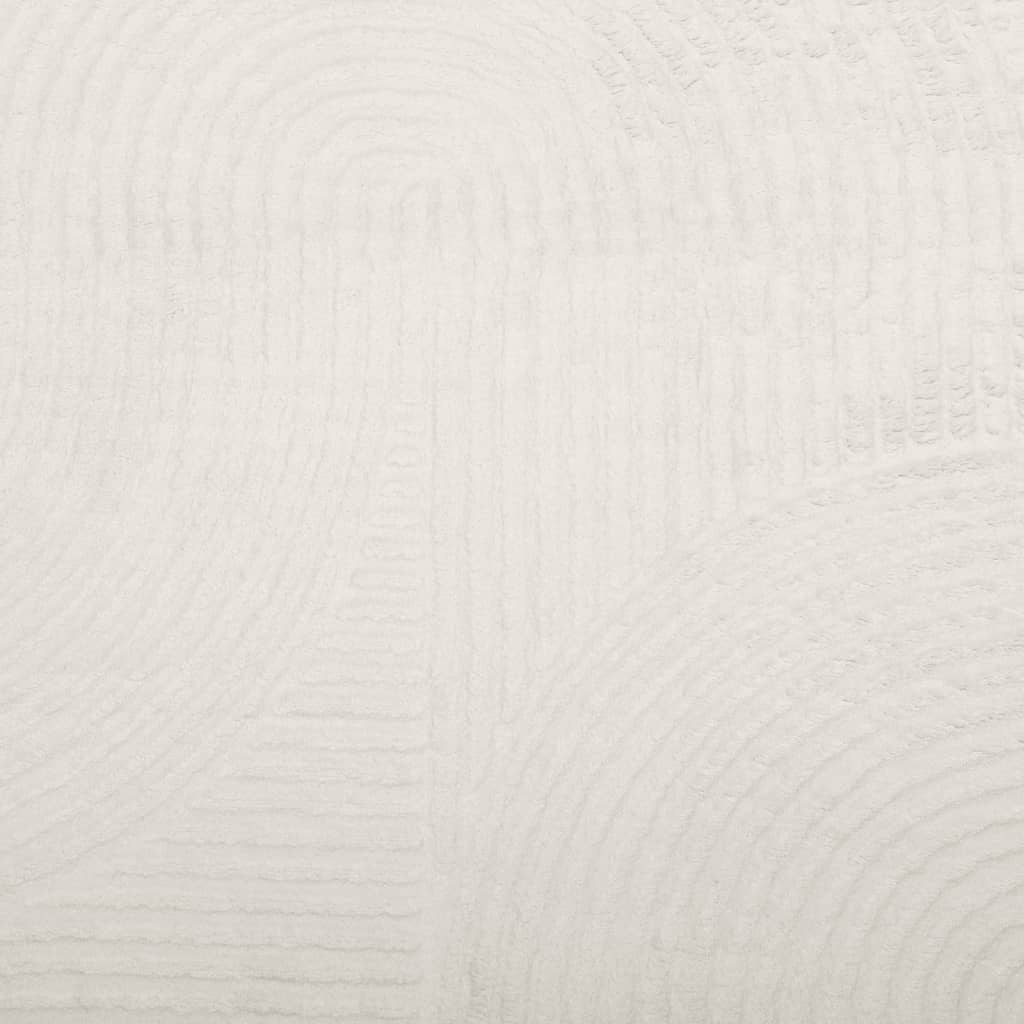 Tappeto IZA a Pelo Corto Aspetto Scandinavo Crema 160x230 cm