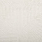 Tappeto IZA a Pelo Corto con Aspetto Scandinavo Crema Ø 100 cm