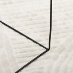 Tappeto IZA a Pelo Corto con Aspetto Scandinavo Crema Ø 120 cm