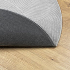 Tappeto IZA a Pelo Corto con Aspetto Scandinavo Grigio Ø 80 cm