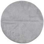 Tappeto IZA a Pelo Corto con Aspetto Scandinavo Grigio Ø 100 cm