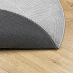 Tappeto IZA a Pelo Corto con Aspetto Scandinavo Grigio Ø 120 cm