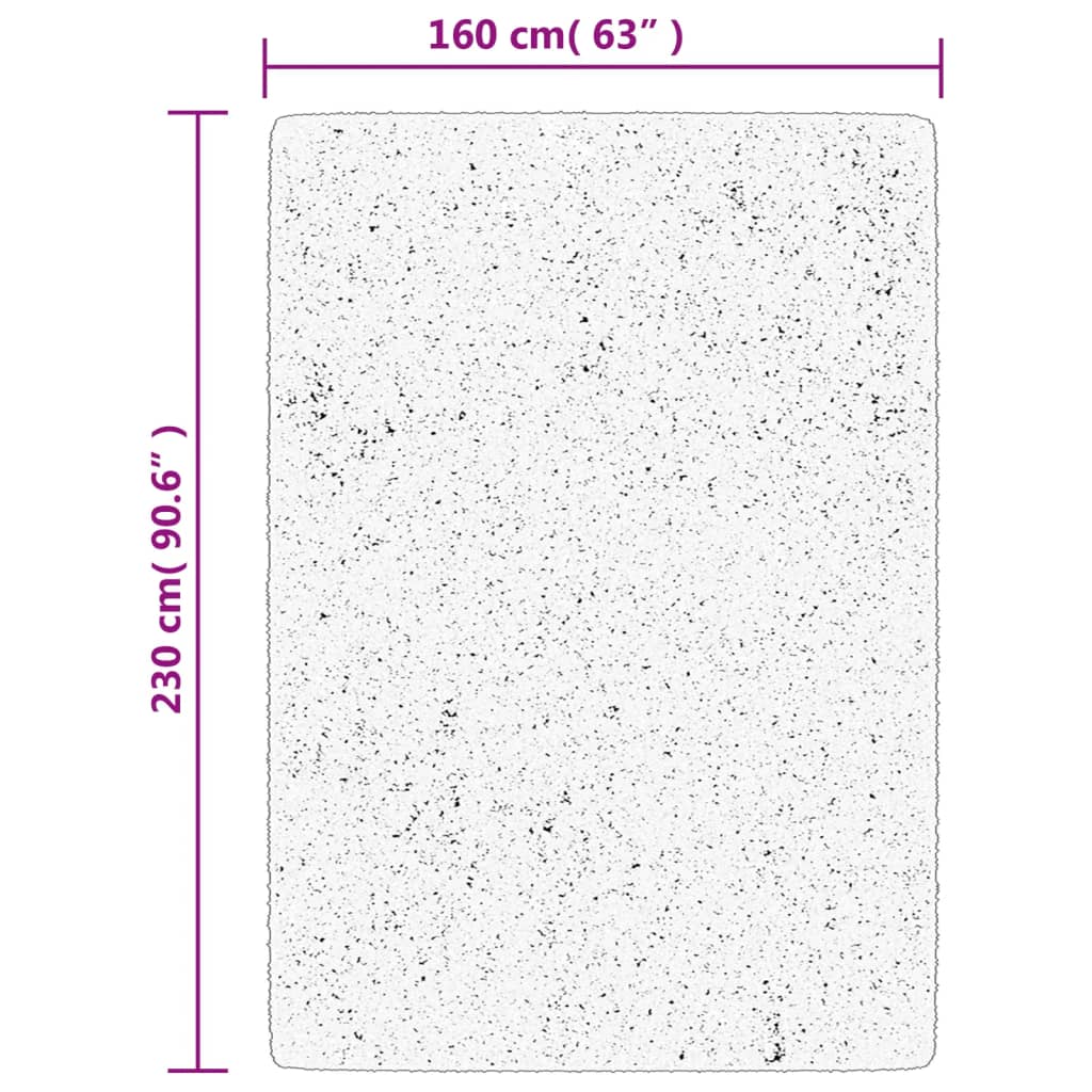 Tappeto OVIEDO a Pelo Corto Antracite 160x230 cm