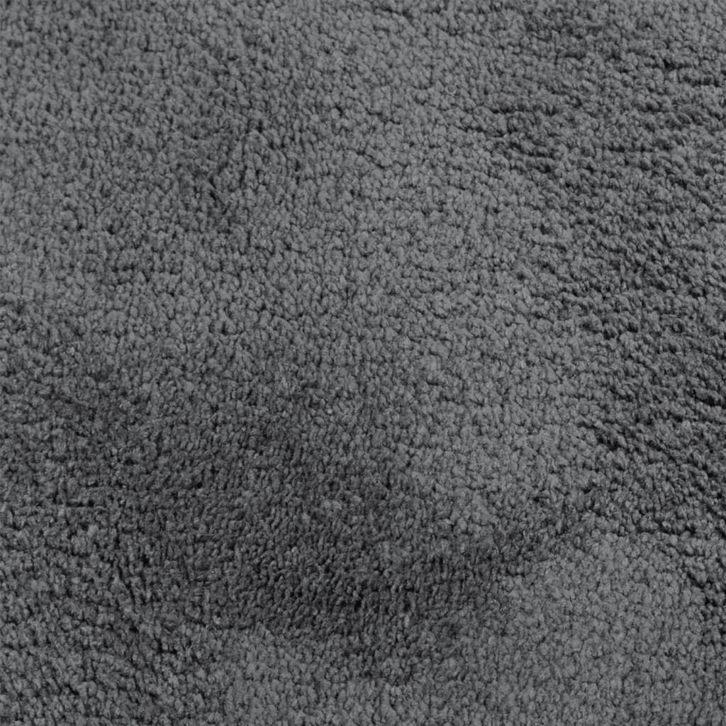 Tappeto OVIEDO a Pelo Corto Antracite 200x200 cm