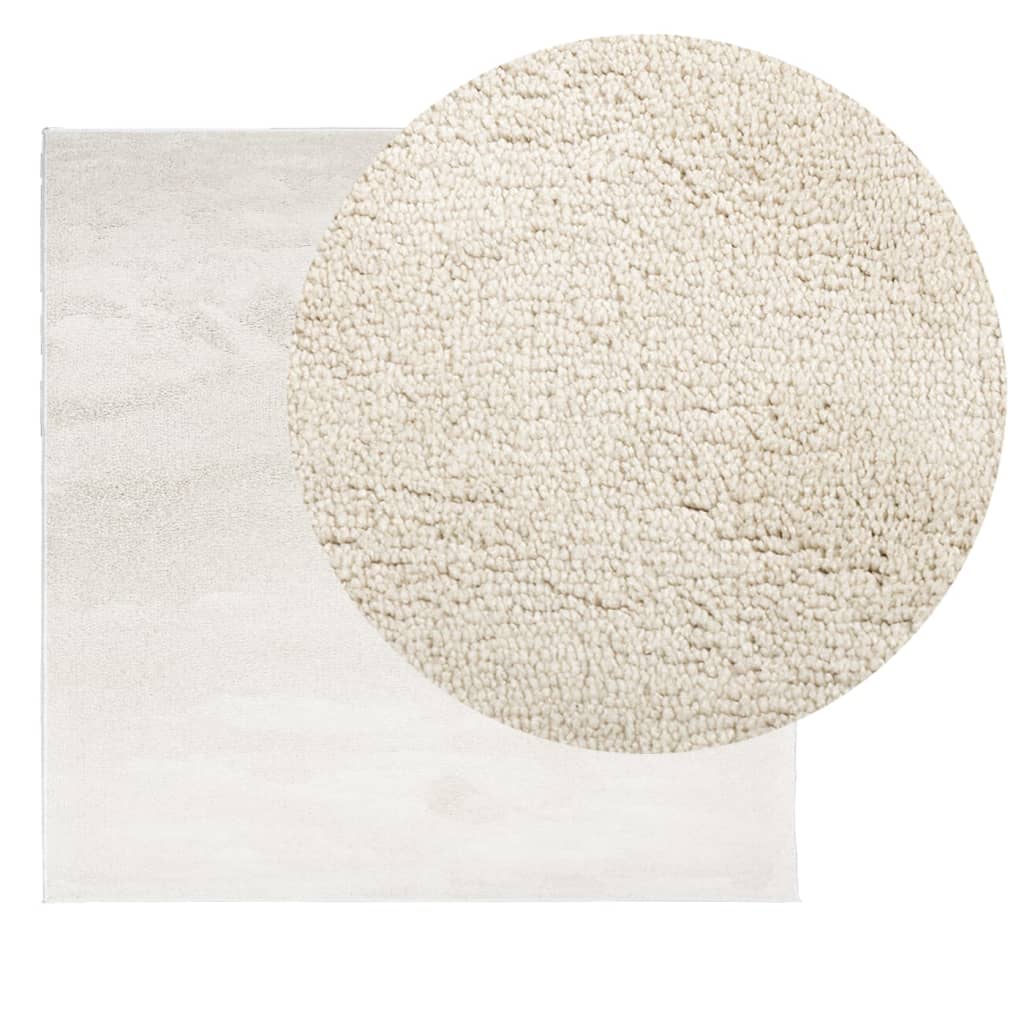 Tappeto OVIEDO a Pelo Corto Beige 200x200 cm