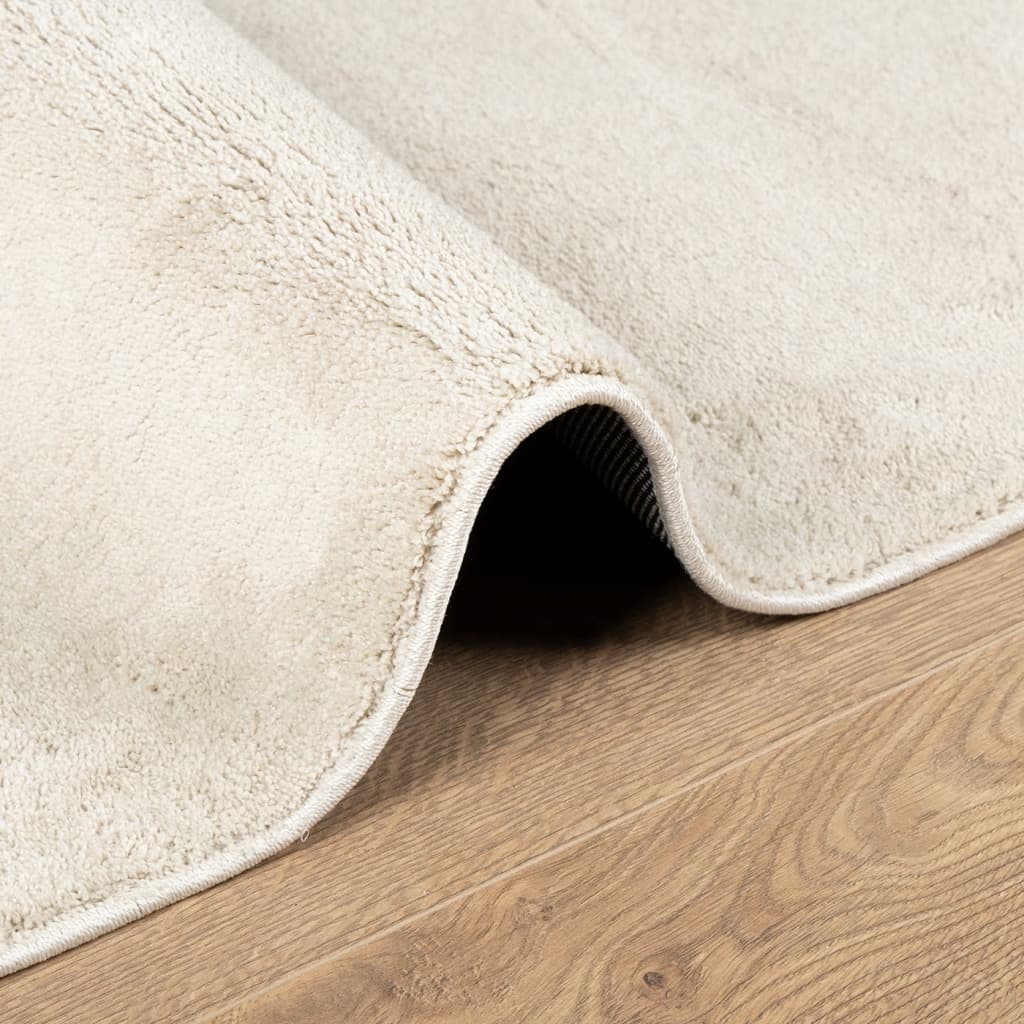 Tappeto OVIEDO a Pelo Corto Beige 240x240 cm