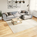 Tappeto OVIEDO a Pelo Corto Beige 240x240 cm