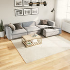 Tappeto OVIEDO a Pelo Corto Beige 240x240 cm
