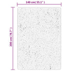 Tappeto OVIEDO a Pelo Corto Crema 140x200 cm