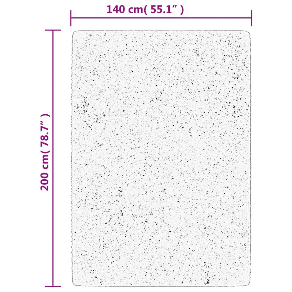 Tappeto OVIEDO a Pelo Corto Crema 140x200 cm