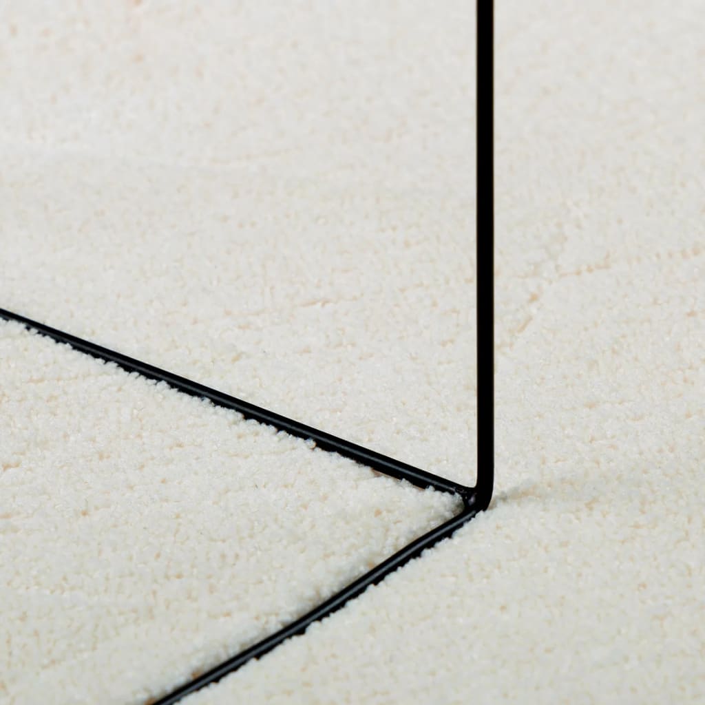 Tappeto OVIEDO a Pelo Corto Crema Ø 160 cm