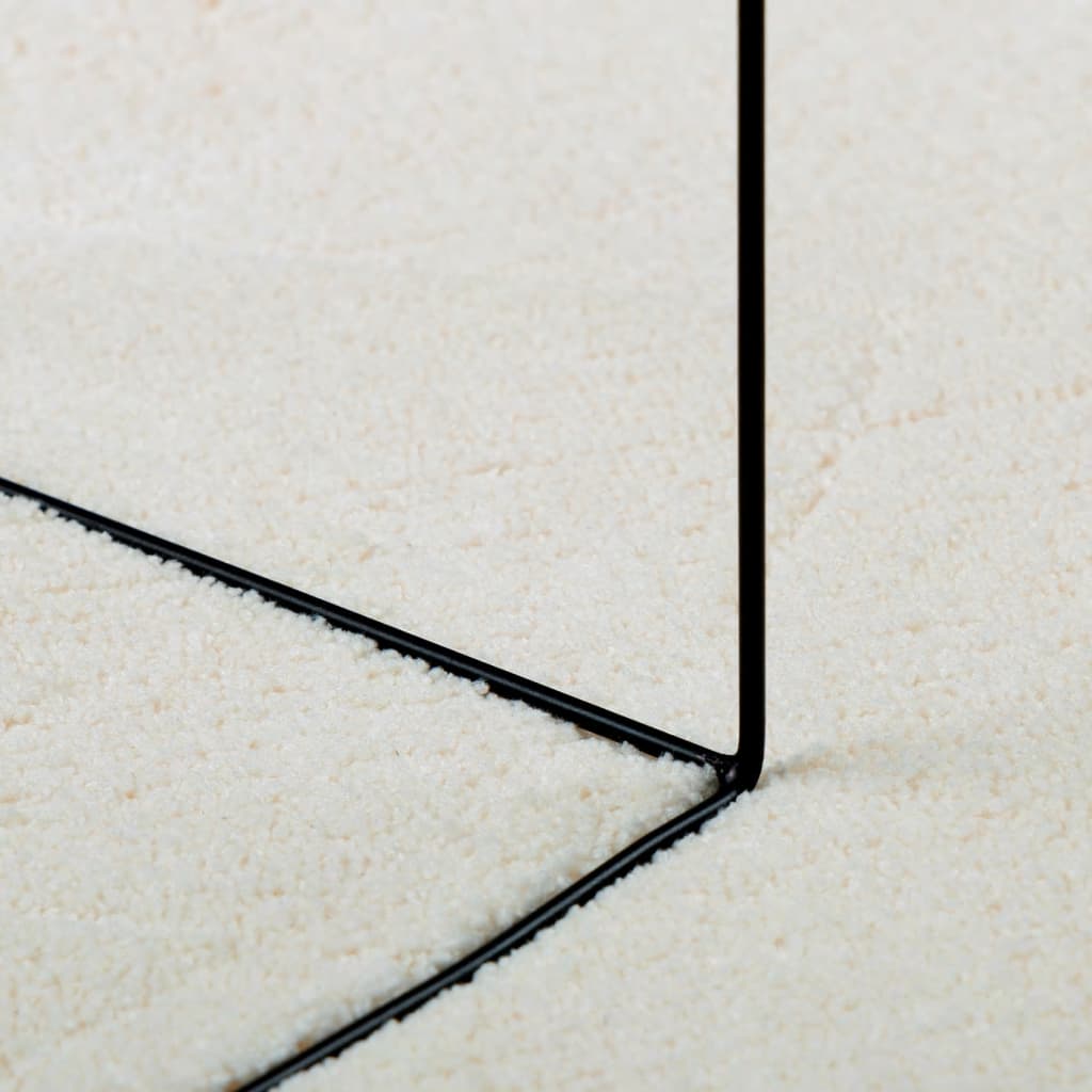 Tappeto OVIEDO a Pelo Corto Crema Ø 200 cm