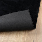 Tappeto OVIEDO a Pelo Corto Nero 120x120 cm