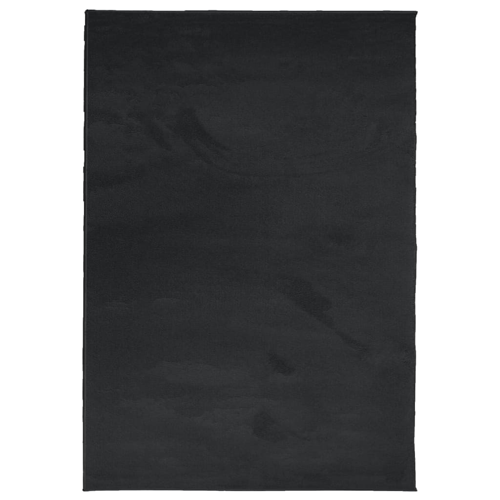 Tappeto OVIEDO a Pelo Corto Nero 140x200 cm