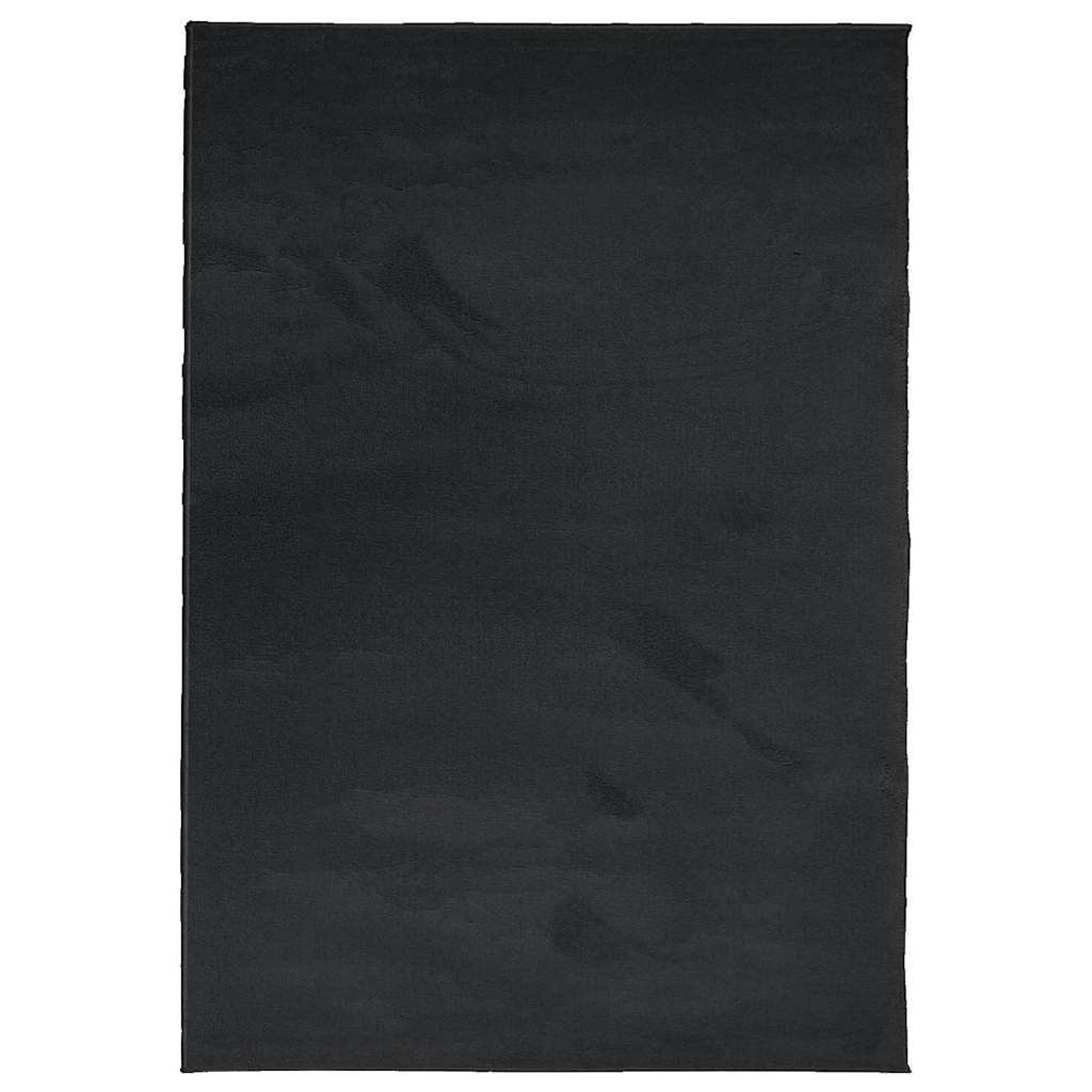 Tappeto OVIEDO a Pelo Corto Nero 160x230 cm