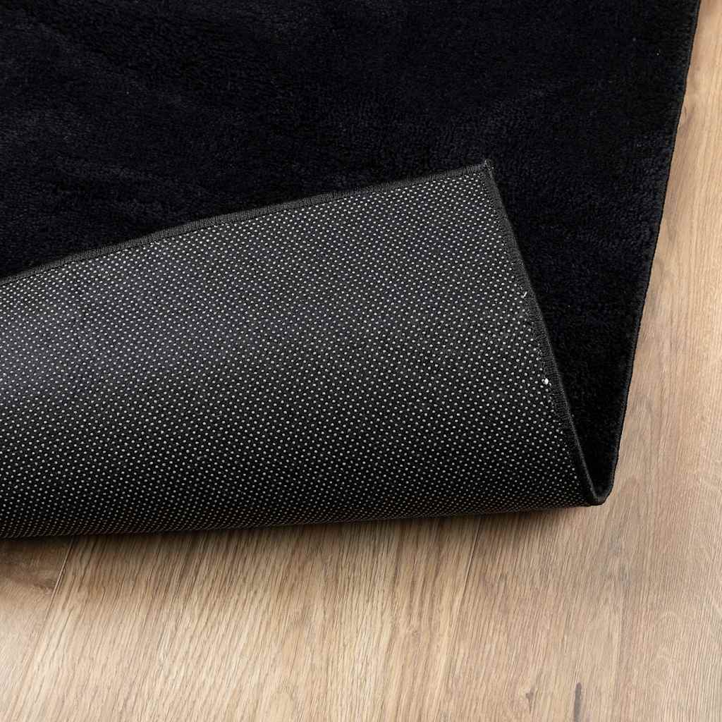 Tappeto OVIEDO a Pelo Corto Nero 160x230 cm