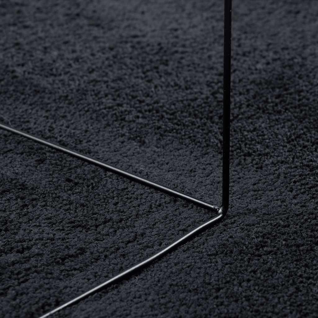 Tappeto OVIEDO a Pelo Corto Nero 160x230 cm