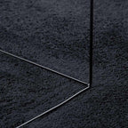 Tappeto OVIEDO a Pelo Corto Nero 160x230 cm