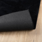 Tappeto OVIEDO a Pelo Corto Nero 200x200 cm
