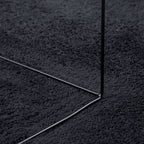 Tappeto OVIEDO a Pelo Corto Nero 240x240 cm