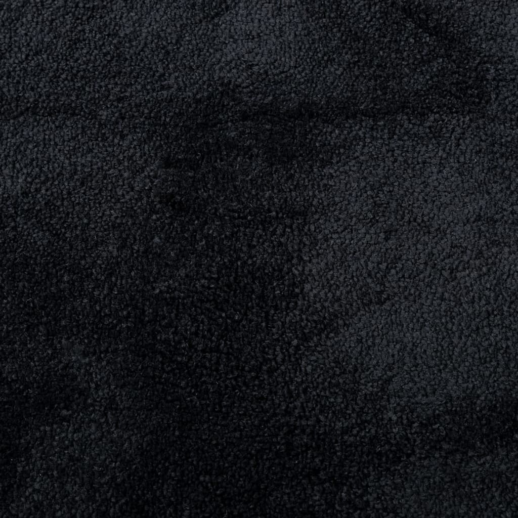Tappeto OVIEDO a Pelo Corto Nero Ø 120 cm
