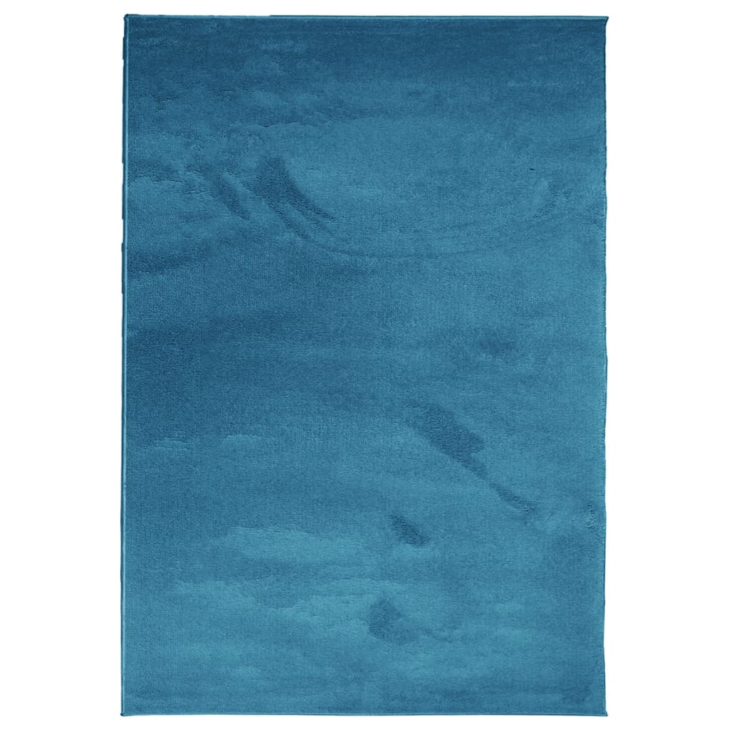 Tappeto OVIEDO a Pelo Corto Turchese 160x230 cm