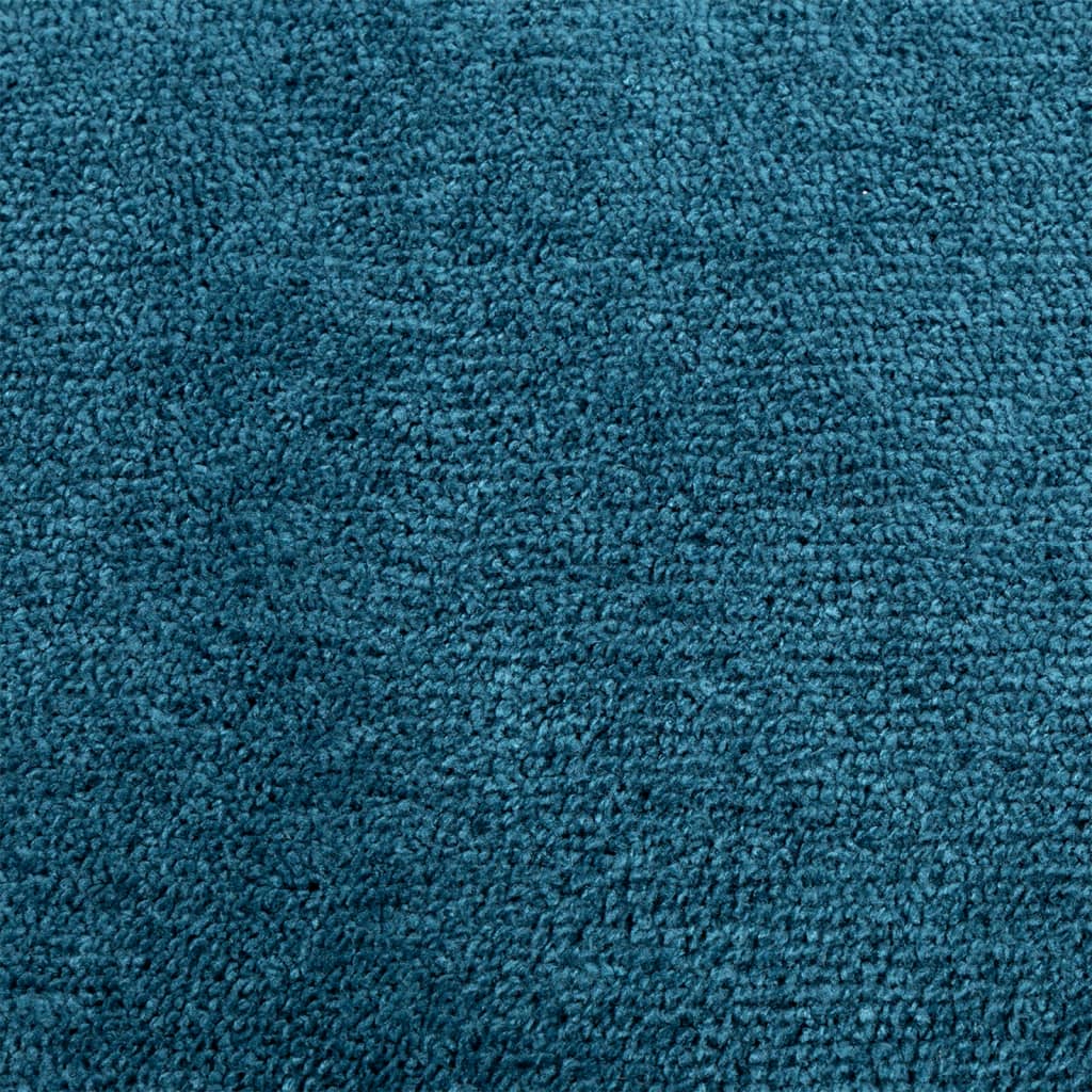 Tappeto OVIEDO a Pelo Corto Turchese Ø 80 cm