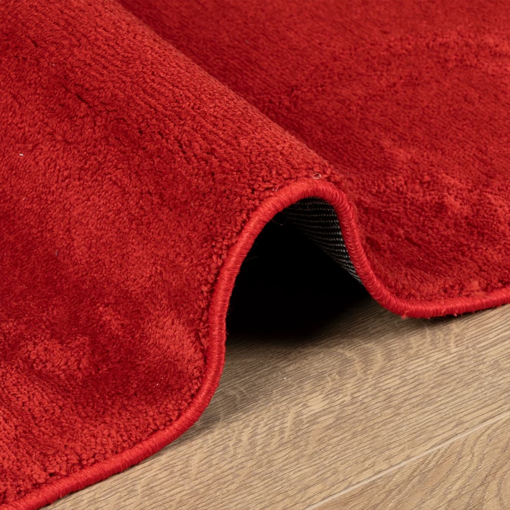 Tappeto OVIEDO a Pelo Corto Rosso 140x200 cm