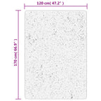 Tappeto a Pelo Lucido Lungo ISTAN Effetto Antracite 120x170 cm