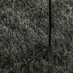 Tappeto a Pelo Lucido Lungo ISTAN Effetto Antracite 140x200 cm