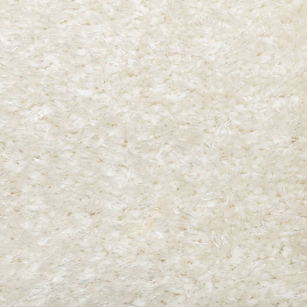 Tappeto a Pelo Lucido Lungo ISTAN Effetto Crema 140x200 cm