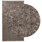 Tappeto a Pelo Lucido Lungo ISTAN Effetto Grigio 80x150 cm