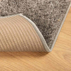 Tappeto a Pelo Lucido Lungo ISTAN Effetto Grigio 80x150 cm