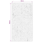 Tappeto a Pelo Lucido Lungo ISTAN Effetto Grigio 80x150 cm