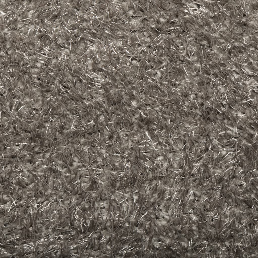 Tappeto a Pelo Lucido Lungo ISTAN Effetto Grigio 120x170 cm