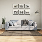 Tappeto a Pelo Lucido Lungo ISTAN Effetto Grigio 120x170 cm