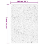 Tappeto a Pelo Lucido Lungo ISTAN Effetto Grigio 160x230 cm