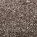 Tappeto a Pelo Lucido Lungo ISTAN Effetto Grigio Ø 100 cm