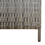 Divisorio per Ambienti a 3 Pannelli Grigio in Polyrattan