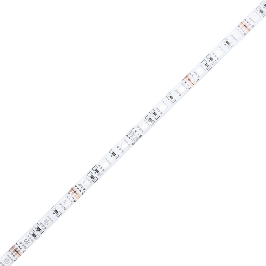 Tavolino da Soggiorno con Luci LED Bianco 85x55x31 cm