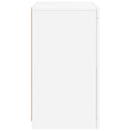 Armadietto con Luci LED Bianco in Legno Multistrato